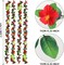 4 Pcs 7.71 ft Hibiscus Flower Garland for Hawaiian Party Decoration Artificial Summer Spring Beach Silk Tropical Garland Plant Floral Vines Hawaiian Leis for Luau Birthday Party Wedding Decor